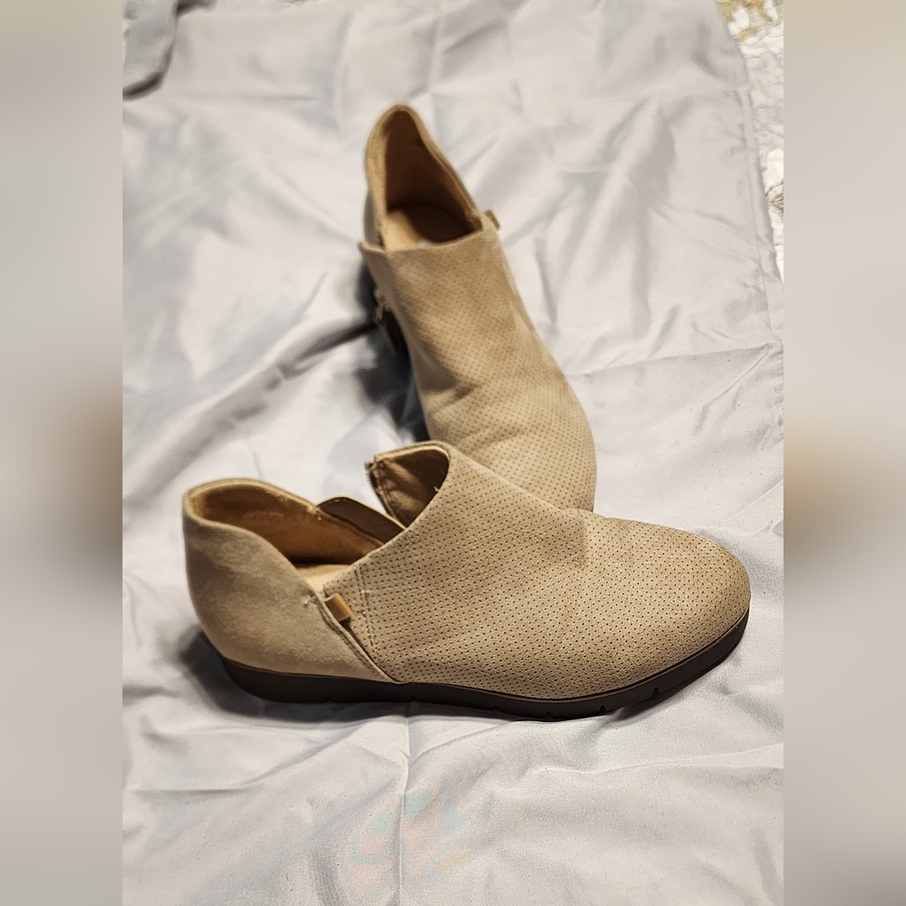 Dr Scholls Tan Suede Ankle Boots
